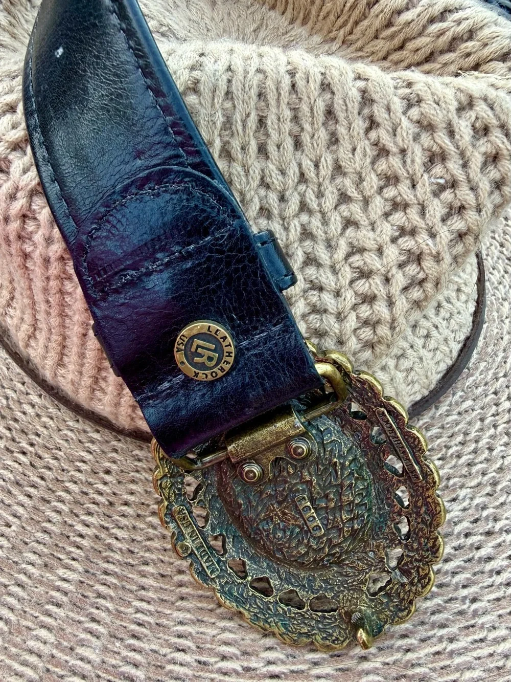 Boho Gemstone Statement Belt - Red, Black & Green